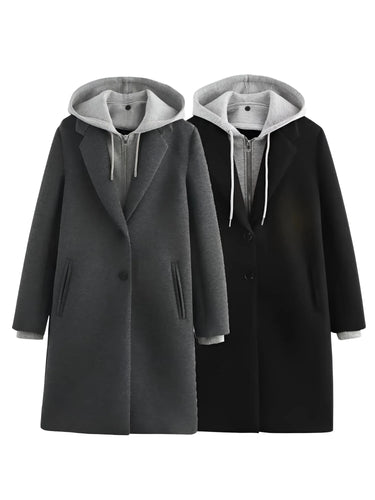 Women's Hoodie Blazer Coat